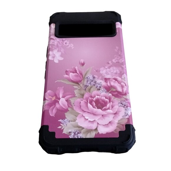 Google Pixel 7 Case Floral Three Layer Shockproof Durable Protective Cover - Picture 2 of 9